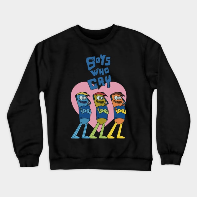 Boys Who Cry Band Crewneck Sweatshirt by daniasdesigns